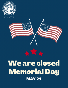 Memorial Day closed
