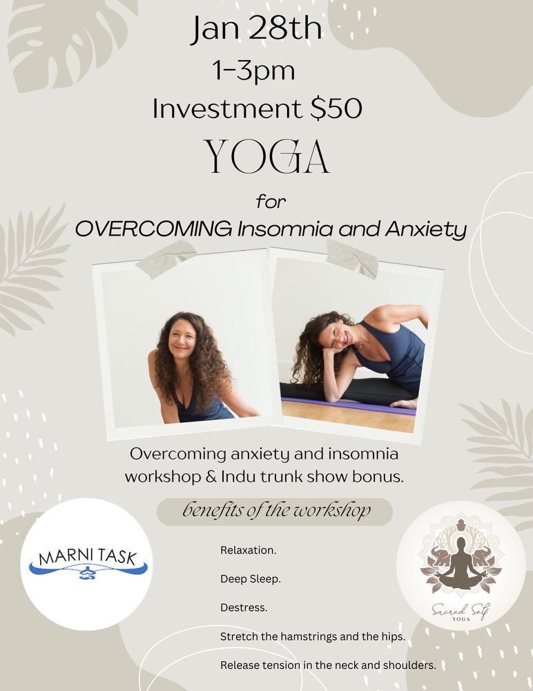Overcoming anxiety and insomnia workshop