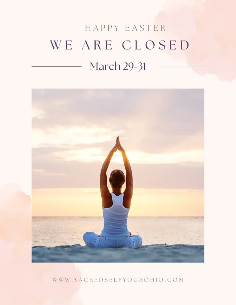 Yoga closed Easter